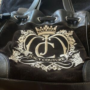 Juicy Couture Black and White Logo Tote